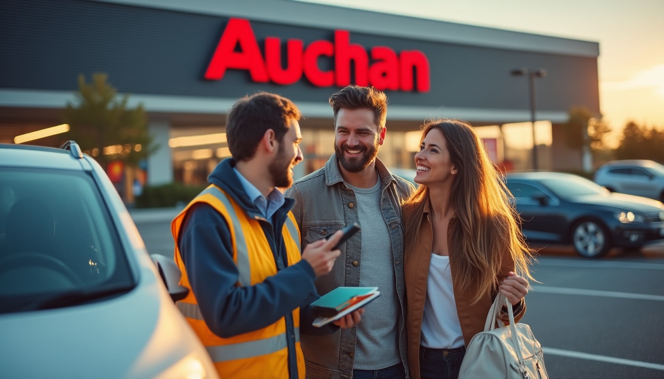 Illustration: Découvrir la location de véhicule chez Auchan : simplicité et proximité avant tout